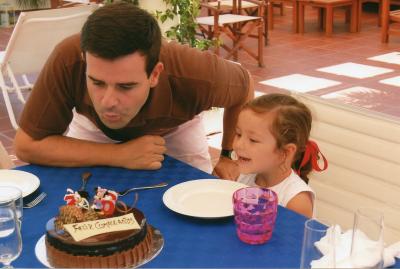 Carlos Sanjuan (Carletes) con su hija -2008